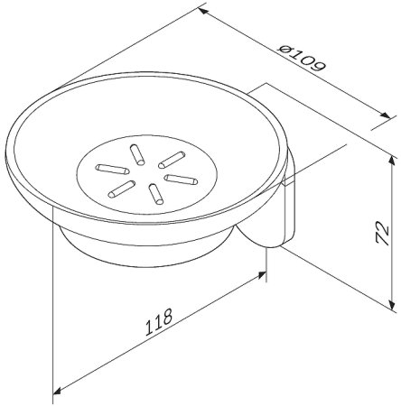 Мыльница AM.PM Joy A8434200 Хром 