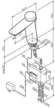 Смеситель для раковины AM.PM Inspire 2.0 TouchReel F50A02400 Хром 