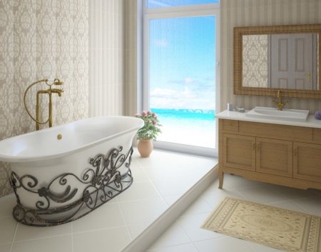 Ванна отдельностоящая из литьевого мрамора Эстет Лион 174 174x80 