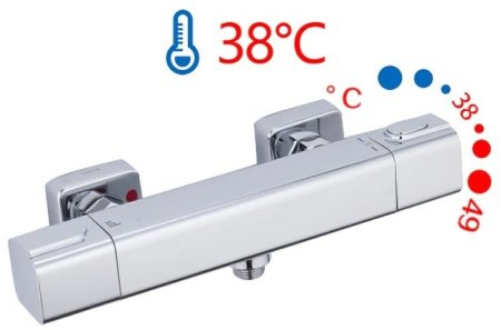 Смеситель для душа Gappo G2091 с термостатом Хром 