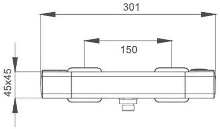 Смеситель для душа Gappo G2091 с термостатом Хром 