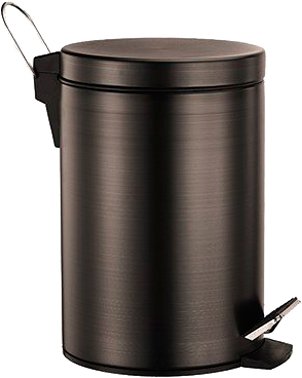 Мусорное ведро WasserKRAFT K-655 5 л, крышка с микролифтом, темная бронза 