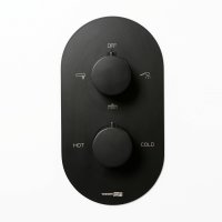 Термостат для ванны с душем WasserKRAFT Elbe 7444 Thermo с внутренней частью, черный