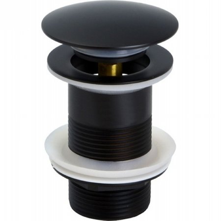 Донный клапан Bronze de Luxe Scandi 21971/1B click-clack Черный матовый 