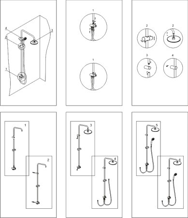Душевая стойка Wasserkraft A027 