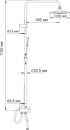 Душевая стойка Wasserkraft A027 