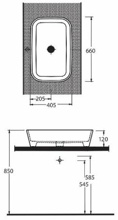 Раковина-чаша beWash Albano 66 36651001 Белый глянец 