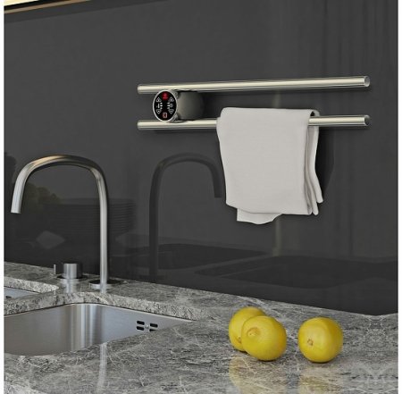 Электрический полотенцесушитель Terminus Полка Электро П2 Круг 500х90 4630080266018 Хром 