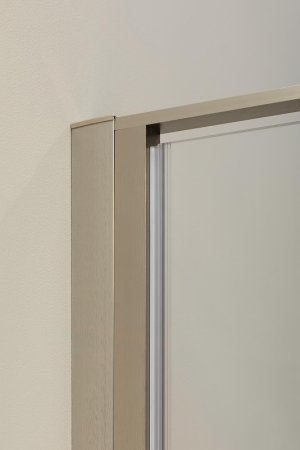 Душевая стенка Allen Brau Priority 80 3.31014.BA профиль Серебро брашированное стекло прозрачное 