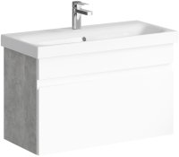 Тумба под раковину Aqwella Smart 80 SRT0108BS подвесная Бетон светлый