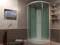 Душевая кабина Bas Альба (белая стенка, тонированное стекло) Душевая кабина Bas Альба (белая стенка, тонированное стекло)