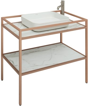 Консоль под раковину Allen Brau Liberty 90 1.33004.60 Медь браш 