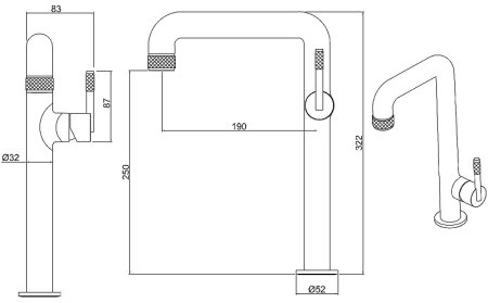 Смеситель для раковины Allen Brau Reality 5.32002-00 Хром 