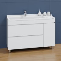 Тумба Санта Марс 120 напольный с раковиной Сириус 120