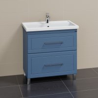 Тумба Санта Венера 80 напольная дуб адриатика с умывальником Фостер 80