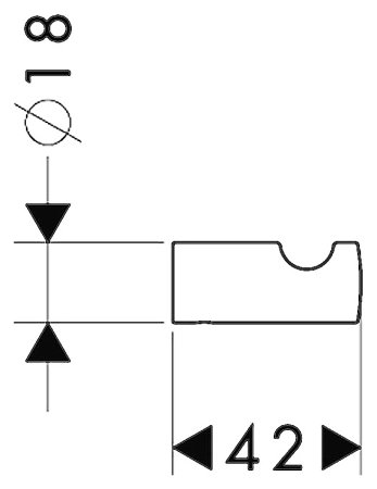 Крючок Hansgrohe Logis 