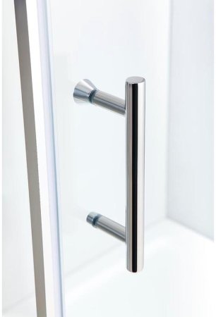 Душевой уголок Black&White Stellar Wind S101 80х80 1018080 профиль Серебристый хром стекло прозрачное 