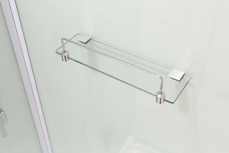 Душевая кабина Black&White Galaxy 100х100 8501100 профиль Серебристый хром задняя стенка Белая 