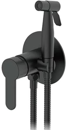Гигиенический душ со смесителем Frap H801-6 F72801-6 Черный матовый 