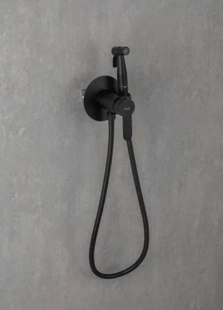 Гигиенический душ со смесителем Frap H801-6 F72801-6 Черный матовый 