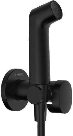 Гигиенический душ со смесителем Hansgrohe Bidette 29232670 Черный матовый 