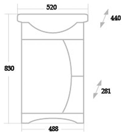 Тумба с раковиной Onika Дуэт 52.01 