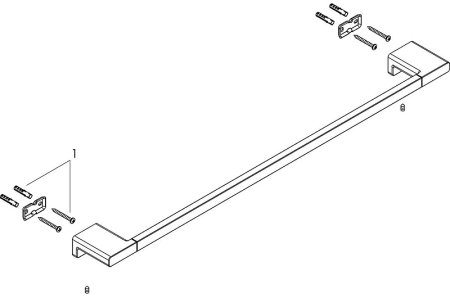 Полотенцедержатель Hansgrohe AddStoris 41747990 Полированное золото 