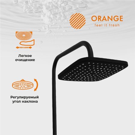 Душевая система Orange Karl M05-934b Черная 