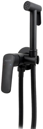 Гигиенический душ со смесителем Aquatek Вега AQ1019MB Черный матовый 