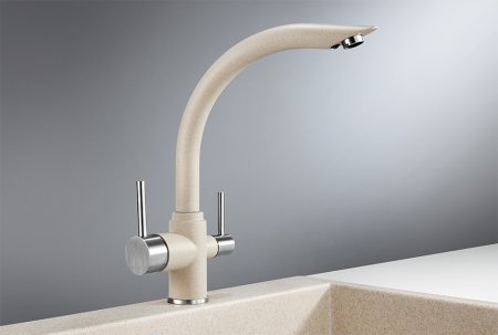 Смеситель Granula GR-2304 для кухонной мойки, пирит 