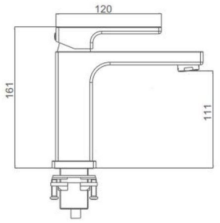 Смеситель для раковины Gappo G17-8 G1017 Белый 