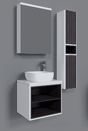 Тумба под раковину Aquaton Брук 60 1A201301BCDL0 подвесная Дуб латте 