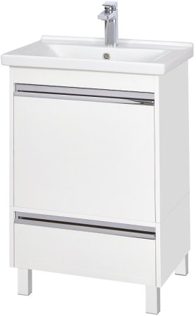 Тумба под раковину Aquaton Капри 60 1A230101KP010 подвесная Белая глянцевая 