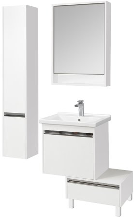 Тумба под раковину Aquaton Капри 60 1A230101KP010 подвесная Белая глянцевая 