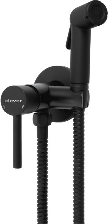 Гигиенический душ со смесителем Clever Toubkal 61118 Черный матовый 