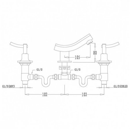 Смеситель для раковины Kaiser Logo 47122 Хром 