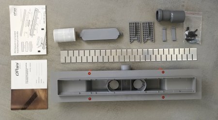 Душевой лоток Paini Medium 750 CH750M с решеткой Хром 