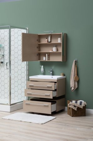 Зеркало-шкаф Aquanet Нота 75 светлый дуб 