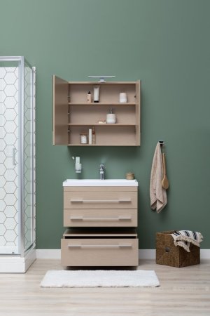 Зеркало-шкаф Aquanet Нота 75 светлый дуб 