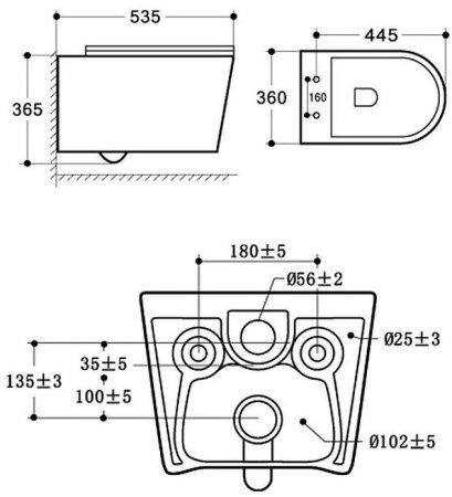 Унитаз Vincea Cute VT1-24 подвесной Белый с сиденьем Микролифт 