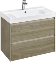 Тумба под раковину Roca Ona 80 A857630511 подвесная Темный вяз