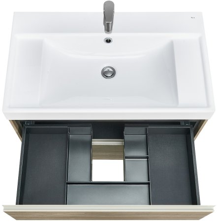 Тумба под раковину Roca Ona 80 A857630511 подвесная Темный вяз 