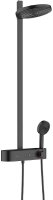 Душевая система Hansgrohe Pulsify S Showerpipe 260 2jet 24240670 с термостатом Черная матовая