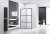 Душевая перегородка Abber AG62100B 100x200 профиль Черный стекло прозрачное 