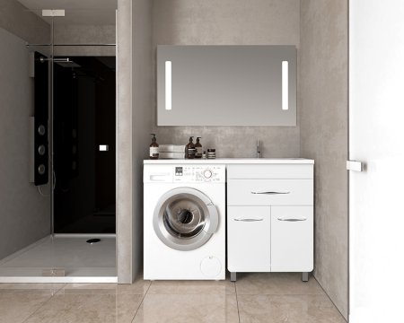 Тумба под раковину Style Line ВаЛеРо 120 Люкс Plus Белая 