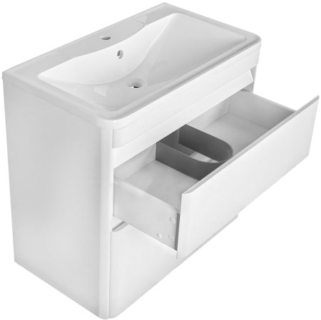 Тумба под раковину Style Line Атлантика Люкс Plus 80 СС-00000604 Белая 