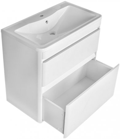 Тумба под раковину Style Line Атлантика Люкс Plus 80 СС-00000604 Белая 