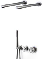 Душевая система встраиваемая Bronze de Luxe LIBERTY 5011GG-F, графит