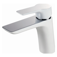 Смеситель Orans K-1078 для раковины хром/белый