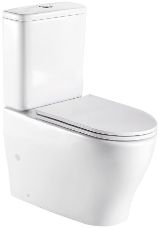 Унитаз компакт WeltWasser Angerbach 001 GL-WT 10000005966 Белый глянец с бачком и сиденьем Микролифт 